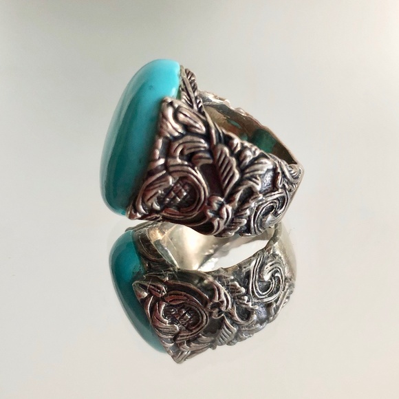 Silver Turquoise Ring - Picture 3 of 12